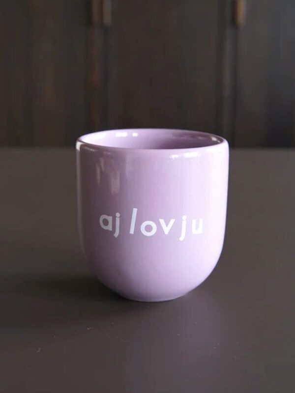 UNIK.HUS SISI House of Style Tasse Mug Becher aj lov ju lila