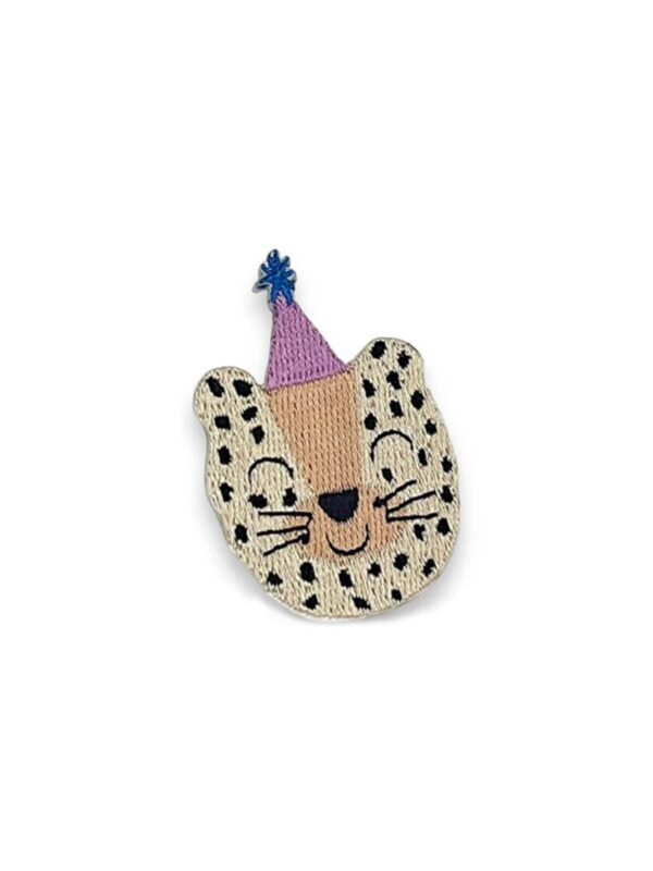 UNIK.HUS HejPatches Aufbügelsticker Patches leopard Partyhut