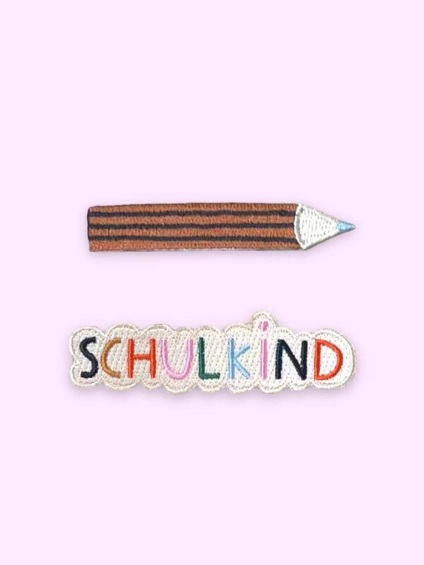 UNIK.HUS HejPatches Aufbügelsticker Patches Schulkind Bleistift