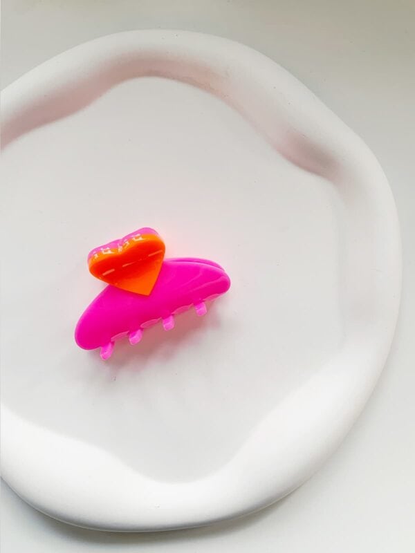 Haarspange | pink orange