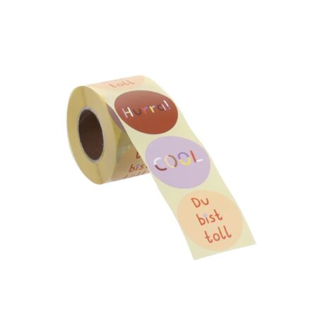 UNIK.HUS Aufkleber-Set Weihnachtsaufkleber Geschenkeaufkleber Geschenkverpackung Cool Du bist toll Hurra Geburtstagsgeschenk
