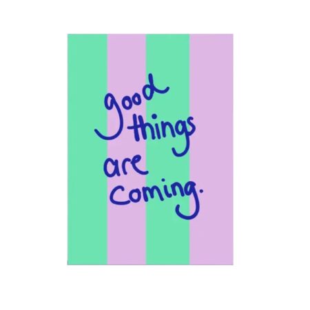 Postkarte UNIK.HUS Ute Arnold hej.ibiza good things are coming