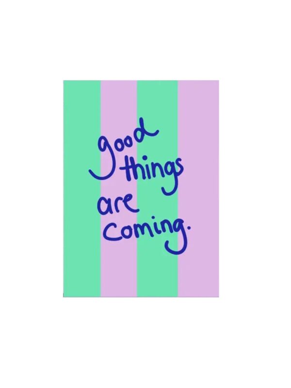 Postkarte UNIK.HUS Ute Arnold hej.ibiza good things are coming