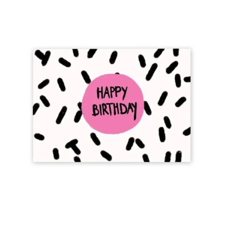 Postkarte UNIK.HUS Ute Arnold hej.ibiza Happy Birthday dots