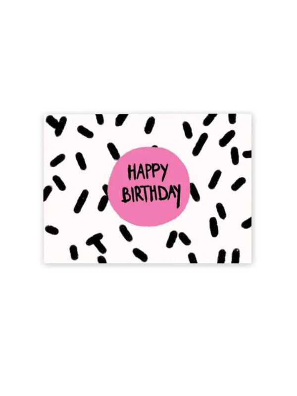 Postkarte UNIK.HUS Ute Arnold hej.ibiza Happy Birthday dots