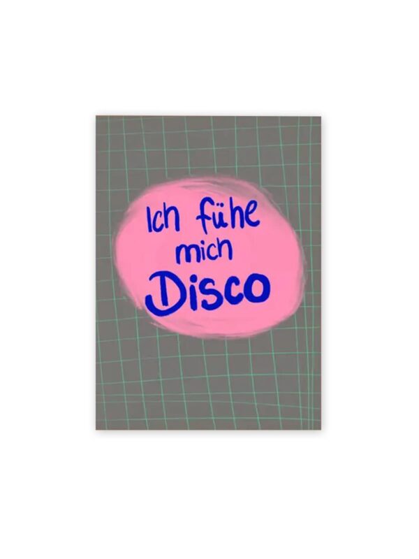 Postkarte UNIK.HUS Ute Arnold hej.ibiza ich fühl mich disco