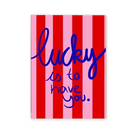 Postkarte UNIK.HUS Ute Arnold hej.ibiza lucky is to have you
