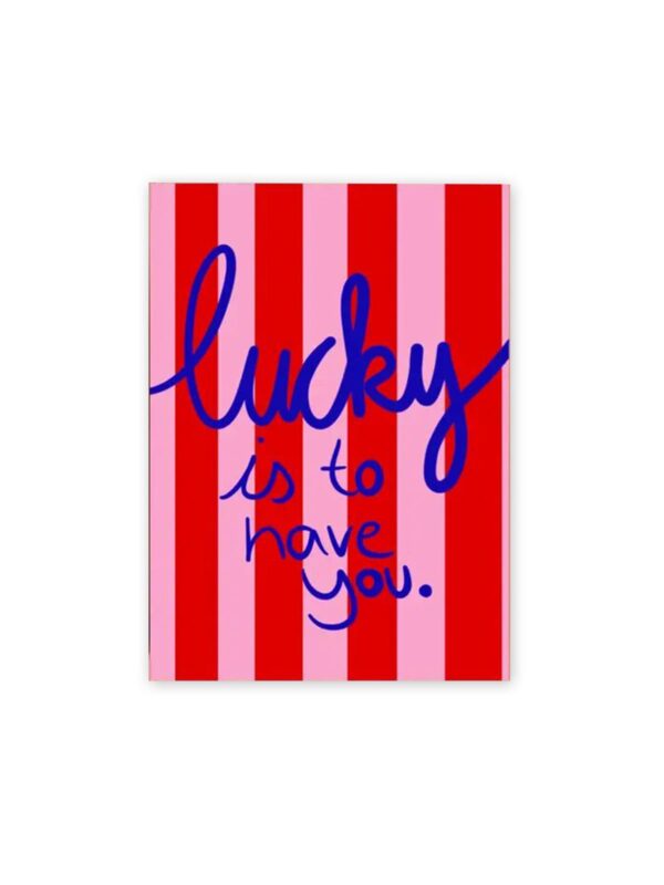 Postkarte UNIK.HUS Ute Arnold hej.ibiza lucky is to have you