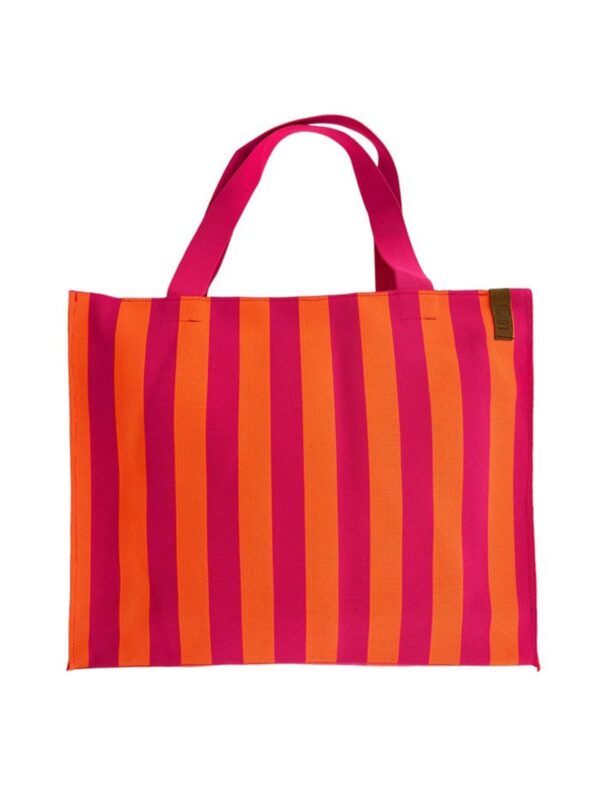 UNIK.HUS LOT83 Shopper Streifen Pink-orange