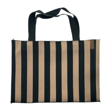 UNIK.HUS LOT83 Shopper Streifen schwarz-beige