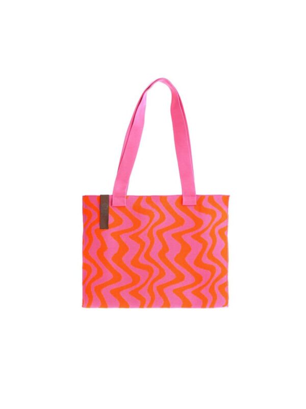 UNIK.HUS LOT83 Tote Bag Femke pink-orange Zickzack