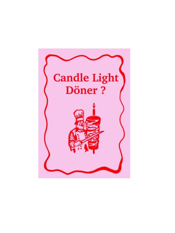 Postkarte UNIK.HUS Ute Arnold hej.ibiza candle light döner