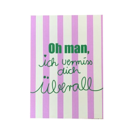 Postkarte UNIK.HUS Ute Arnold hej.ibiza oh man ich vermiss dich überall