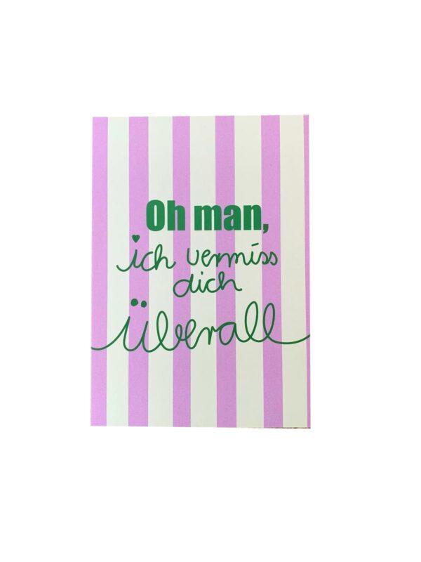 Postkarte UNIK.HUS Ute Arnold hej.ibiza oh man ich vermiss dich überall