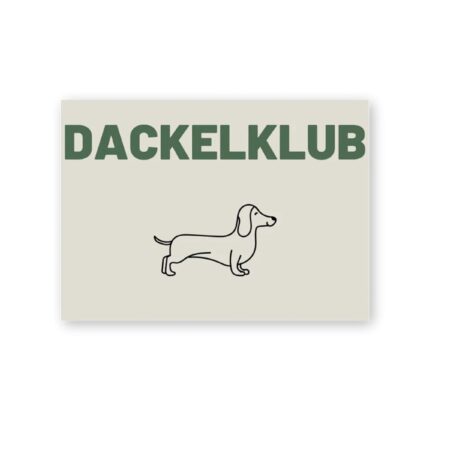 UNIK.HUS Herr&FrauHempel Postkarte Dackelklub Dackel