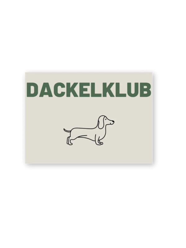 UNIK.HUS Herr&FrauHempel Postkarte Dackelklub Dackel