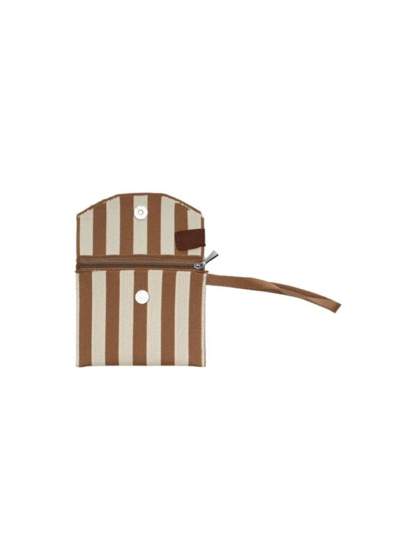 UNIK.HUS Lot83 Geldbörse Brieftasche Portemonnaie Julia 03 Streifen braun-beige
