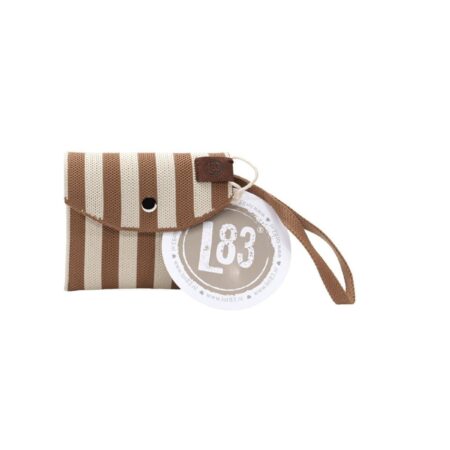 UNIK.HUS Lot83 Geldbörse Brieftasche Portemonnaie Julia 03 Streifen braun-beige