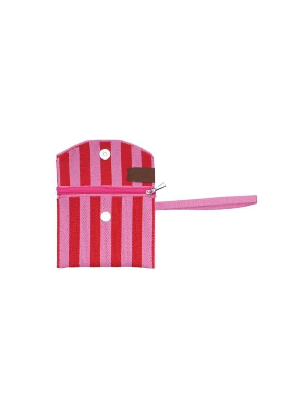 UNIK.HUS Lot83 Geldbörse Brieftasche Portemonnaie Julia 11 pink rot Streifen
