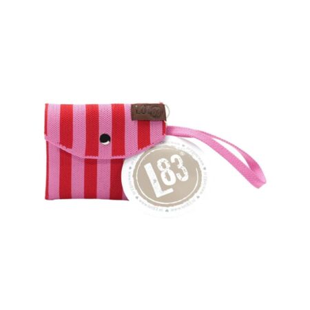 UNIK.HUS Lot83 Geldbörse Brieftasche Portemonnaie Julia 11 pink rot Streifen