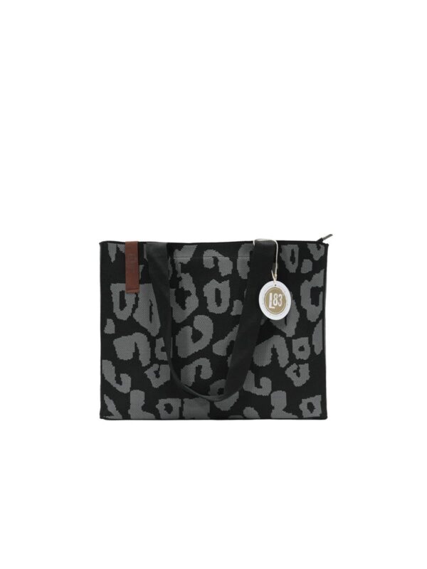 UNIK.HUS LOT83 Tote Bag Femke Leo schwarz grau