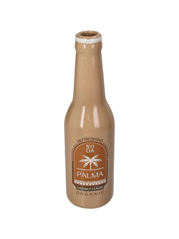UNIK.HUS Vase soda bottle palma Steingut Kersten
