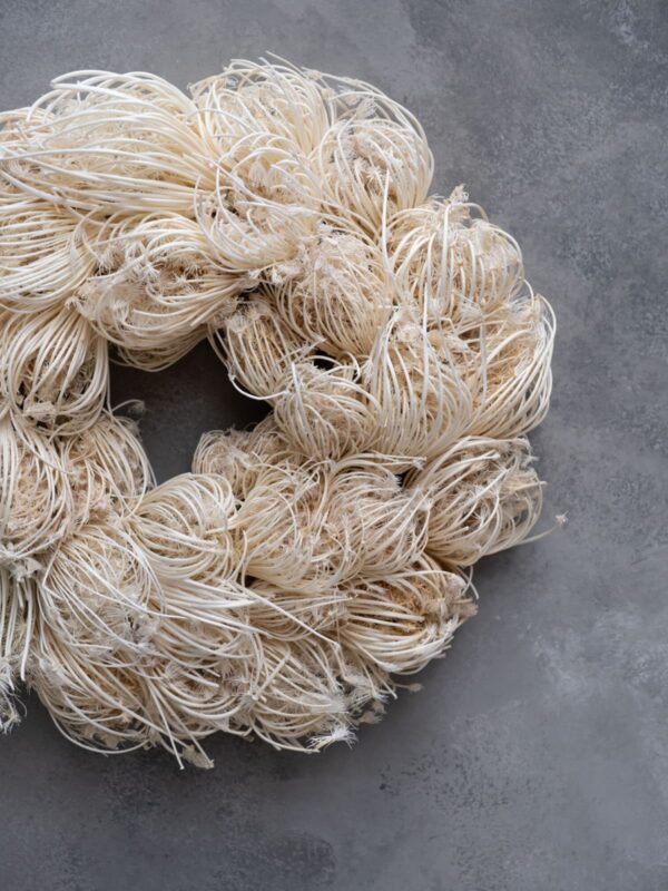 UNIK.HUS Couronne Naturkranz ammi majus wreath bleached 28 cm