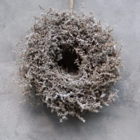 UNIK.HUS Couronne Naturkranz Asparagus light brown natural Weihnachtskranz Adventskranz