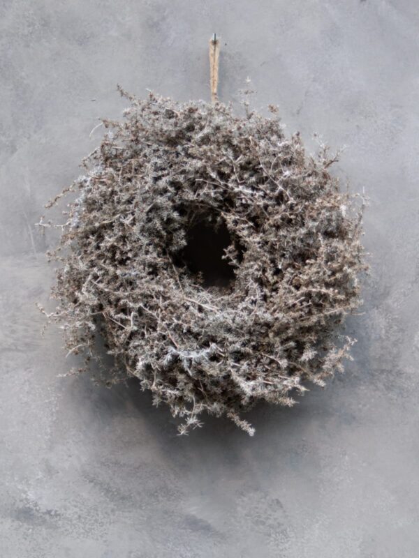 UNIK.HUS Couronne Naturkranz Asparagus light brown natural Weihnachtskranz Adventskranz
