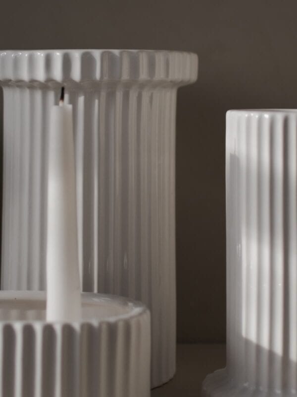 UNIK.HUS dbkd stripe pot white Vase weiß Streifen