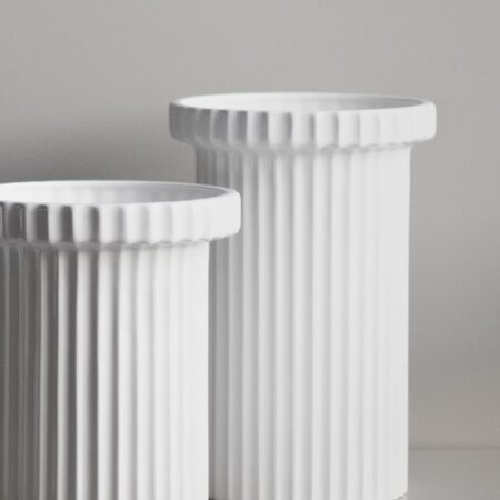 UNIK.HUS dbkd stripe pot white Vase weiß Streifen