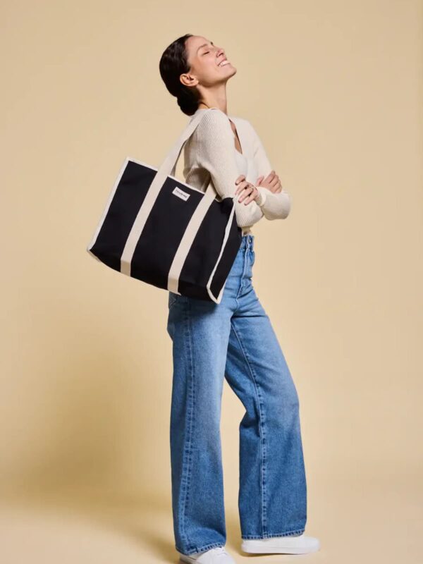 UNIK.HUS hindbag Shopper Oscar Jute Tragetasche Schwarz