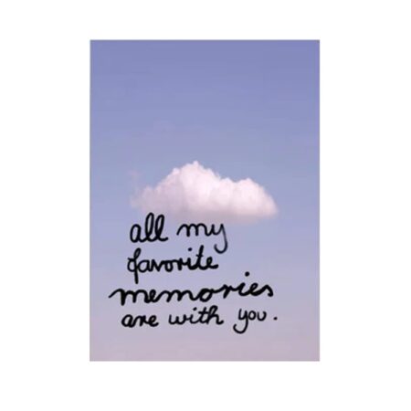 UNIK.HUS Ute Arnold hej.ibiza Postkarte all of my favorite memories are with you