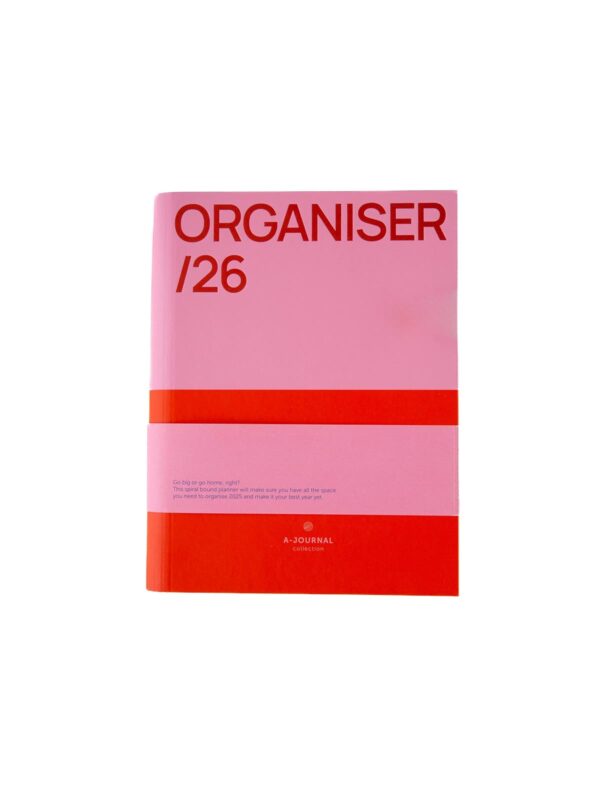 UNIK.HUS A-Journal Stationery Spiralplaner 2026 pink rot Planer Journal