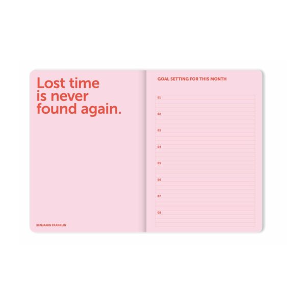 UNIK.HUS A-Journal Stationery Spiralplaner 2026 pink rot Planer Journal