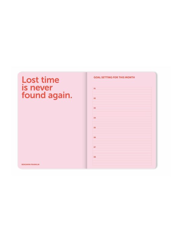 UNIK.HUS A-Journal Stationery Spiralplaner 2026 pink rot Planer Journal