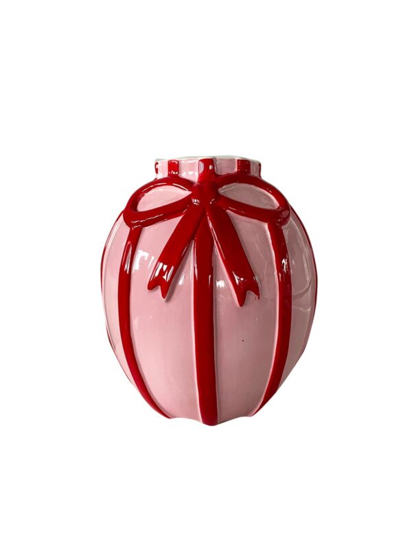 UNIK.HUS Housevitamin Vase Schleife rot rosa