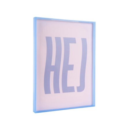 UNIK.HUS Present Time Bilderrahmen Wanddekration blau Acryl HEJ