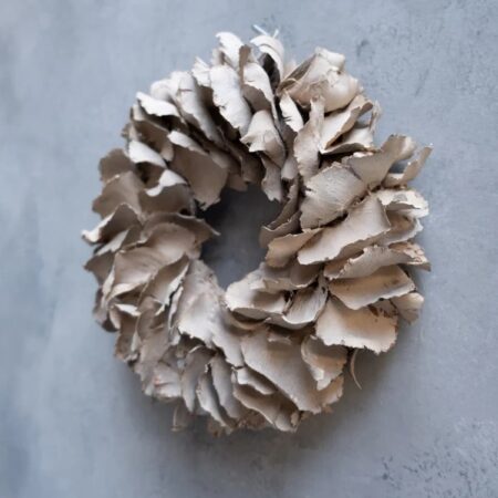 UNIK.HUS Couronne Palmblütenkranz coffee cream beige